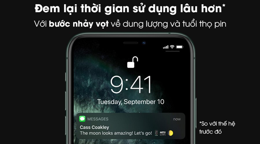 Thời lượng pin xuất sắc chưa từng thấy