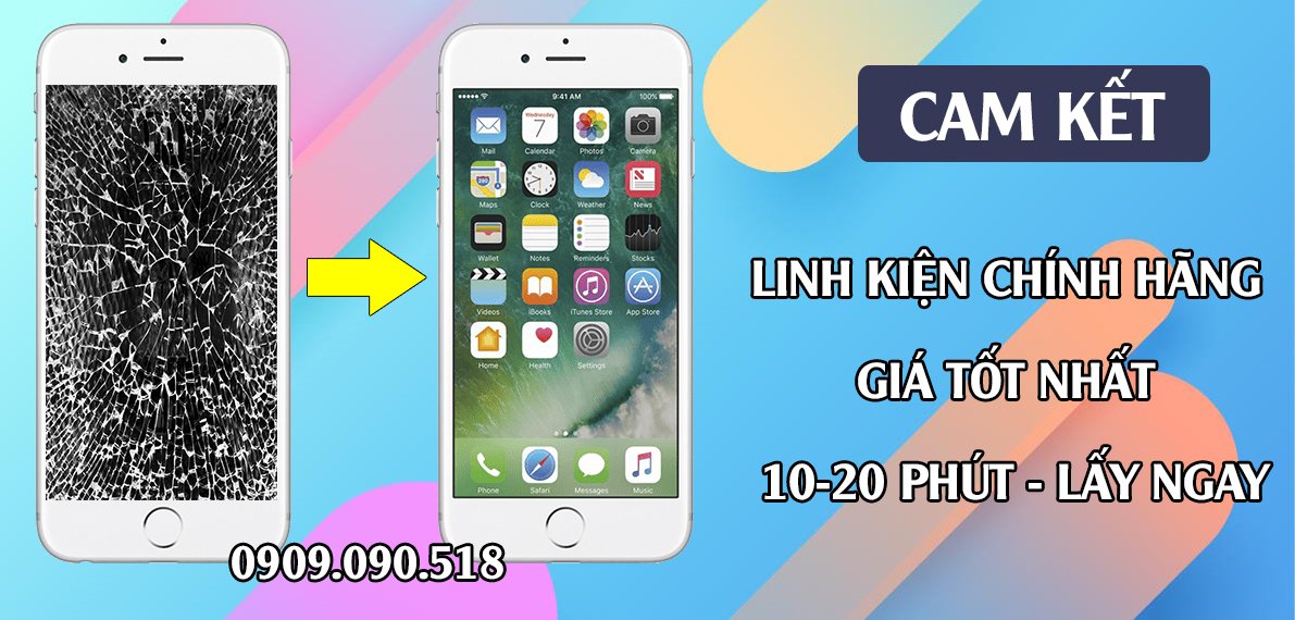 Hình 2: Thay màn hình Iphone linh kiện chính hãng Long Biên