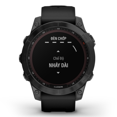 Garmin Fenix 7 47mm Kính Sapphire Viên Titan Dây Cao Su