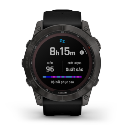 Garmin Fenix 7x Solar Titanium 51mm Dây Cao Su