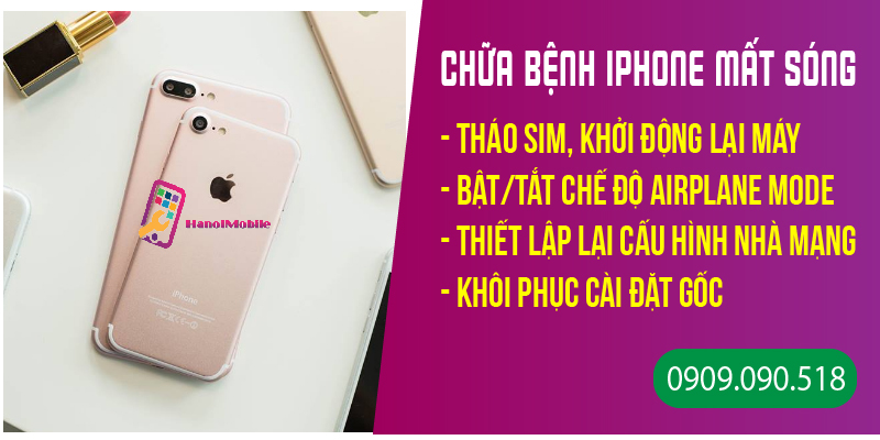 iPhone bị mất sóng