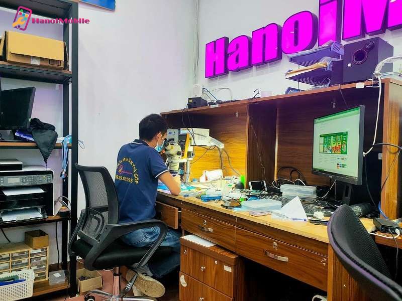  Quy trình sửa chữa Face ID iPhone 14 Pro Max tại HanoiMobile