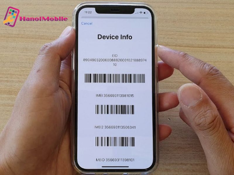  IMEI của thiết bị iPhone