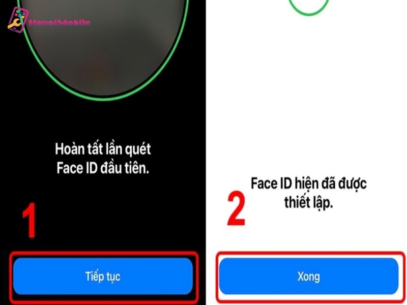 Đặt lại Face ID mới