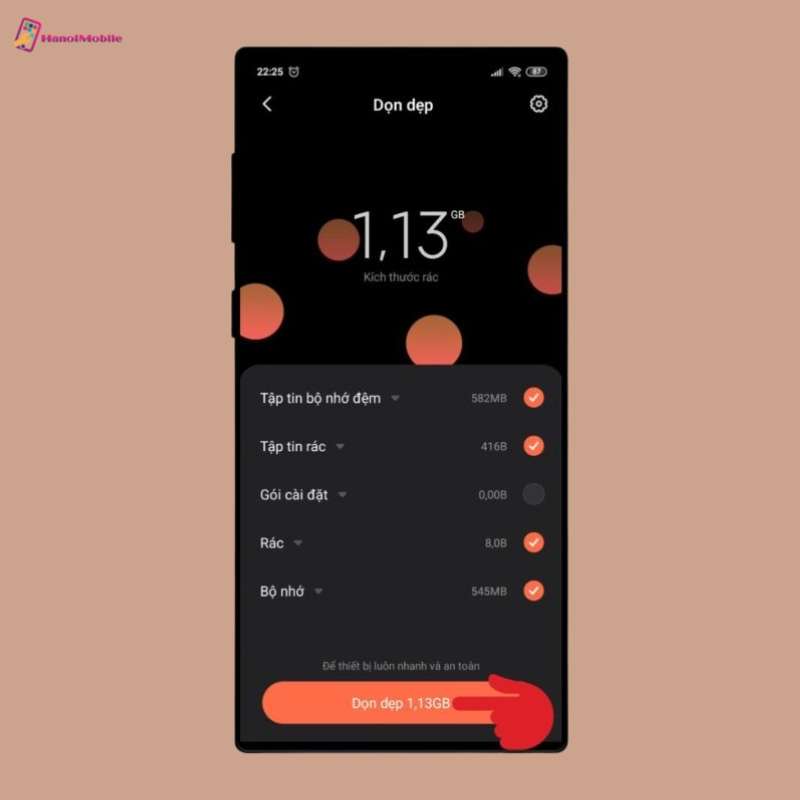 Giải phóng dung lượng bộ nhớ điện thoại