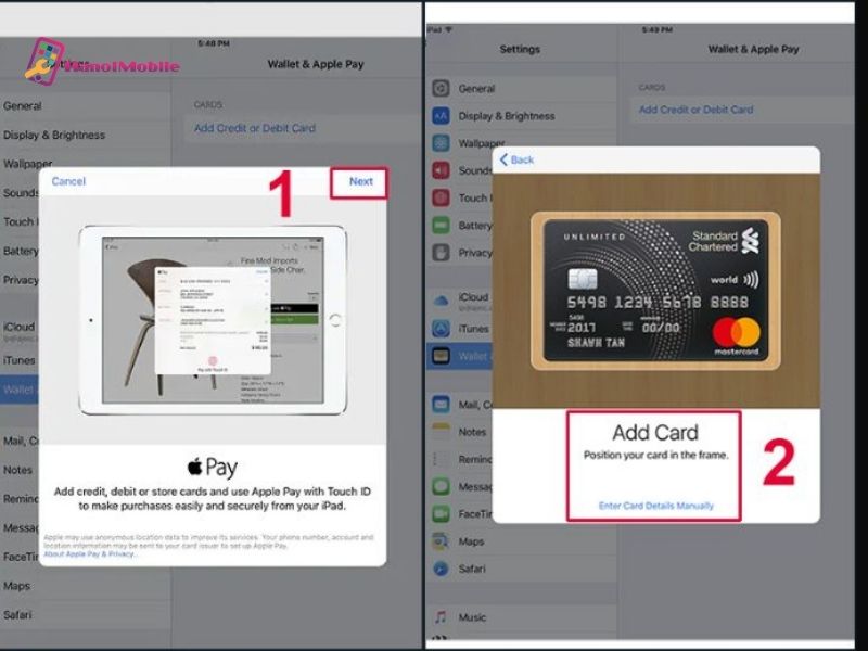 Cách thiết lập Apple Pay trên iPad