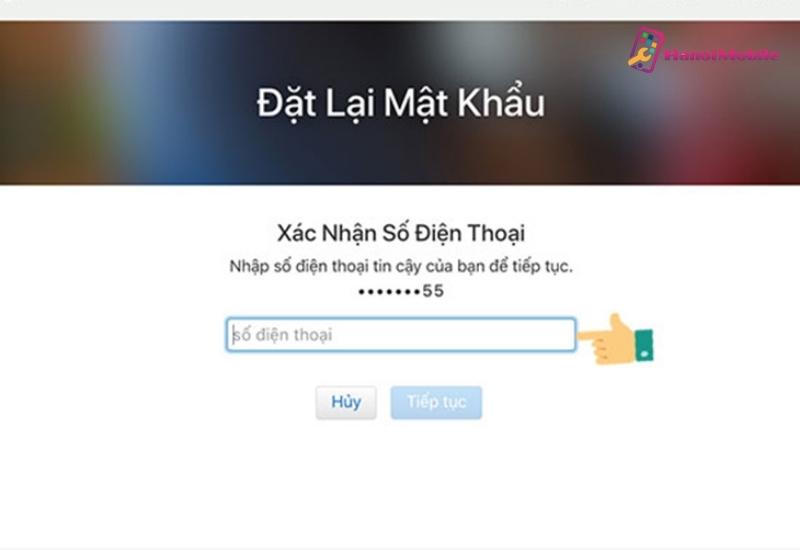 Khôi phục tài khoản iCloud qua máy tính