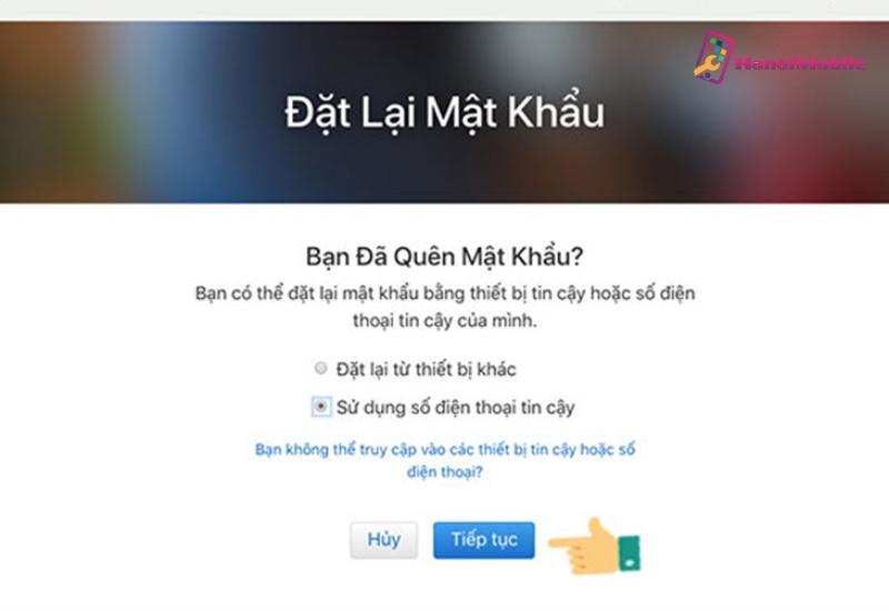 Khôi phục tài khoản iCloud qua máy tính