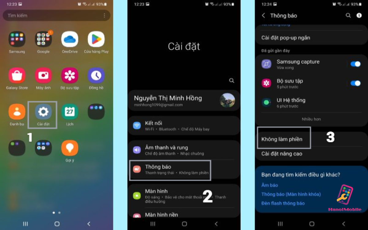 Cách Bật/Tắt Chế Độ Không Làm Phiền Trên Samsung 4