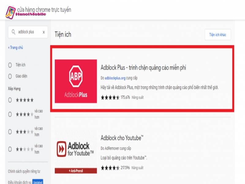 Chặn quảng cáo trên Youtube bằng tiện ích Adblock Plus