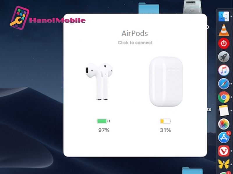 Cách kết nối Airpod với máy tính Macbook