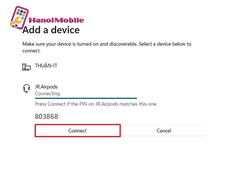 Cách kết nối Airpods với máy tính Windows 11