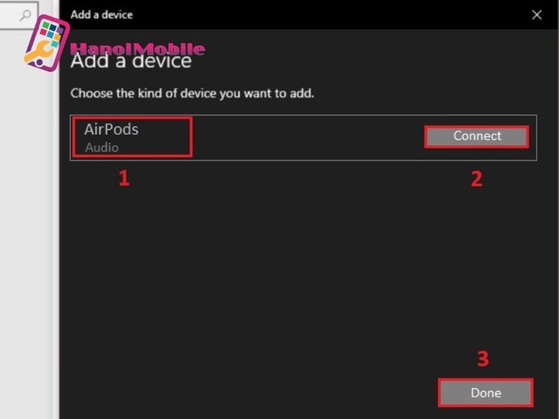 Kết nối Airpod với máy tính Windows 10