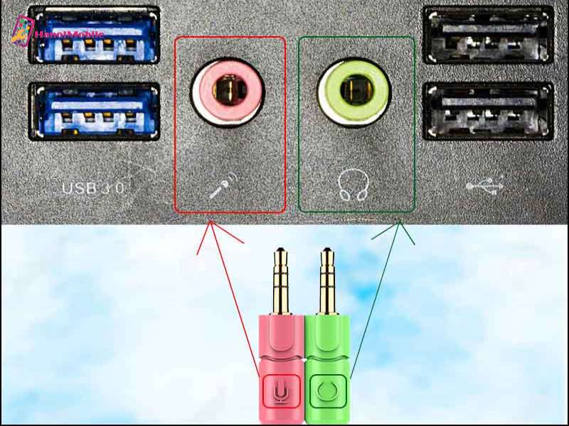 Kết nối tai nghe có dây với máy tính bàn