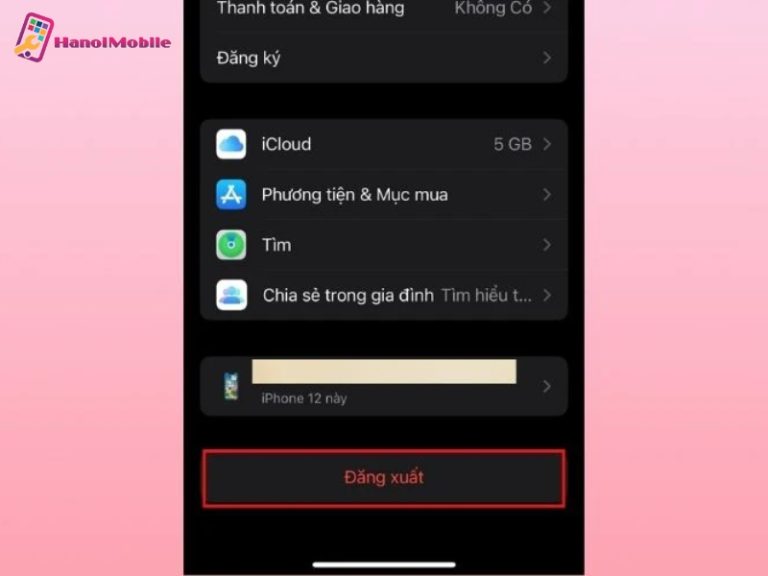 Đăng xuất khỏi ID Apple và xóa dữ liệu cá nhân nếu iOS bị nóng máy