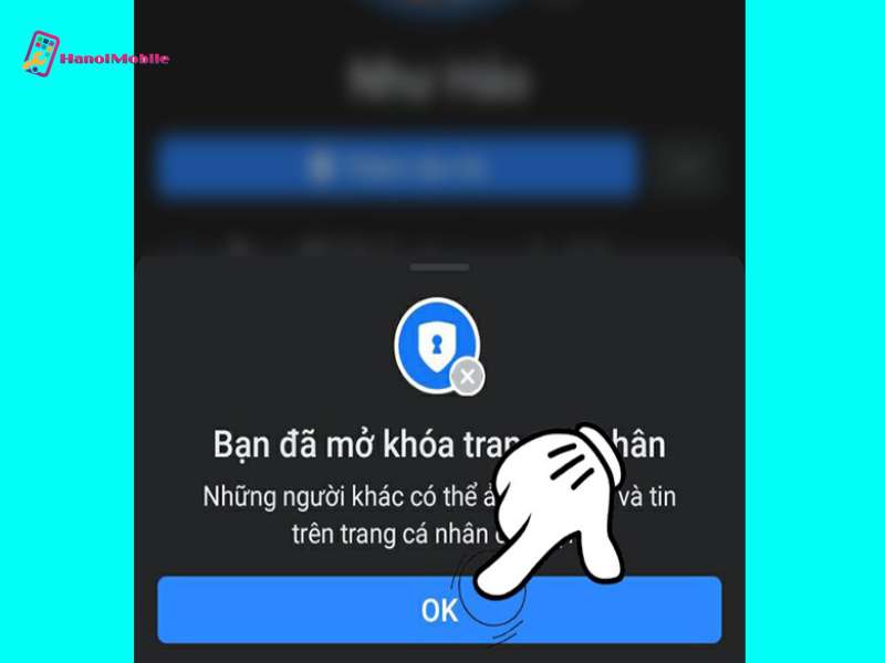 Mở khóa trang Facebook cá nhân đơn giản