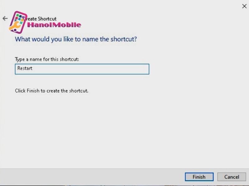 Cách khởi động lại máy tính bằng Shortcut