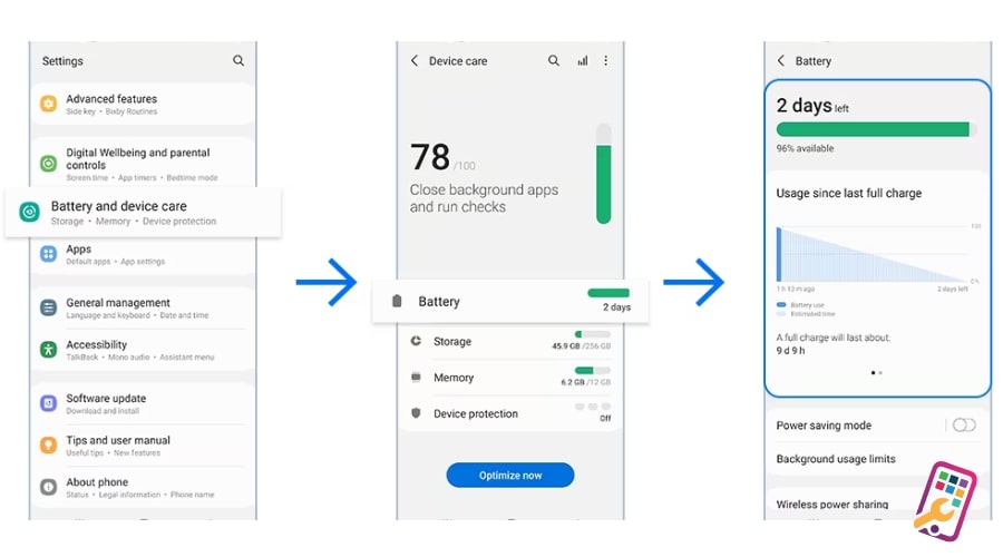 cách kiểm tra pin điện thoại samsung 2