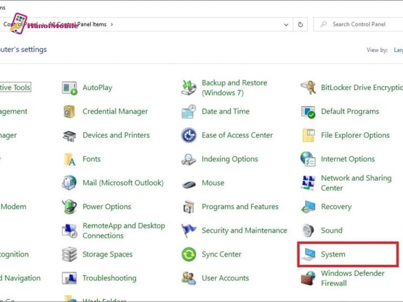 Kiểm tra hệ điều hành máy tính bằng "Control Panel"