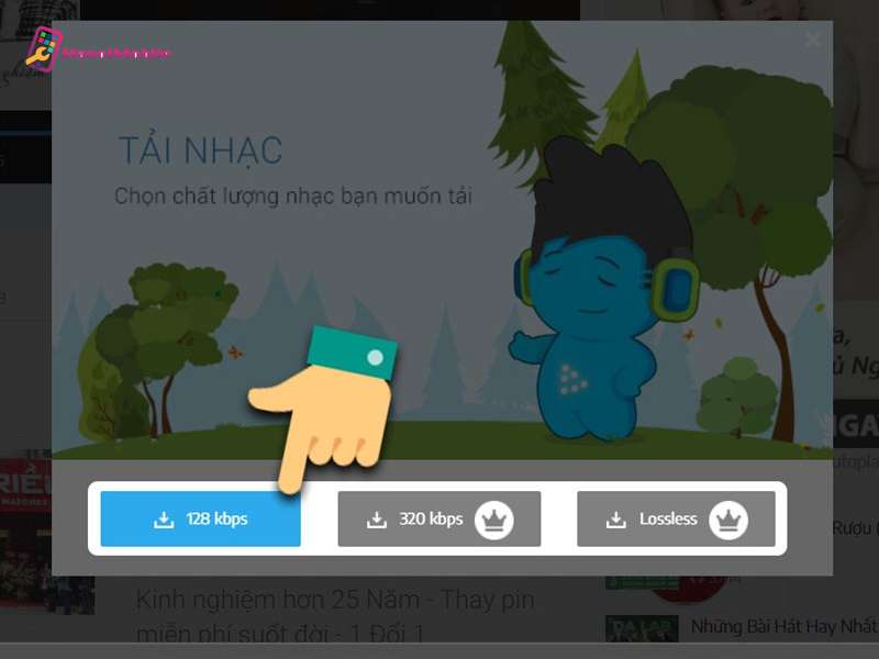 Tải nhạc từ Nhaccuatui