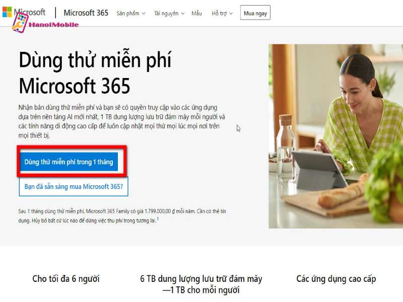 Tải từ trang web của Microsoft