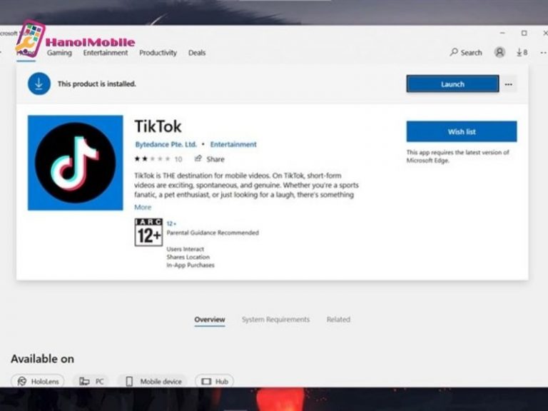 Cách tải Tik Tok trên máy tính Windows 10