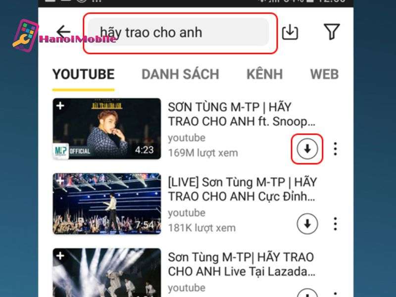 Cách tải video trên Youtube về điện thoại Android