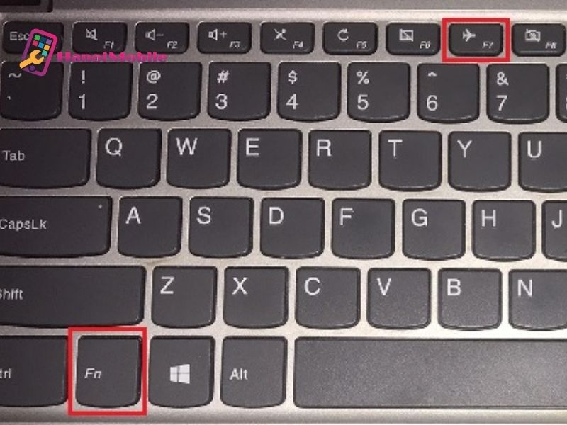 Cách tắt chế độ máy bay trên máy tính bằng tổ phím với nút Fn