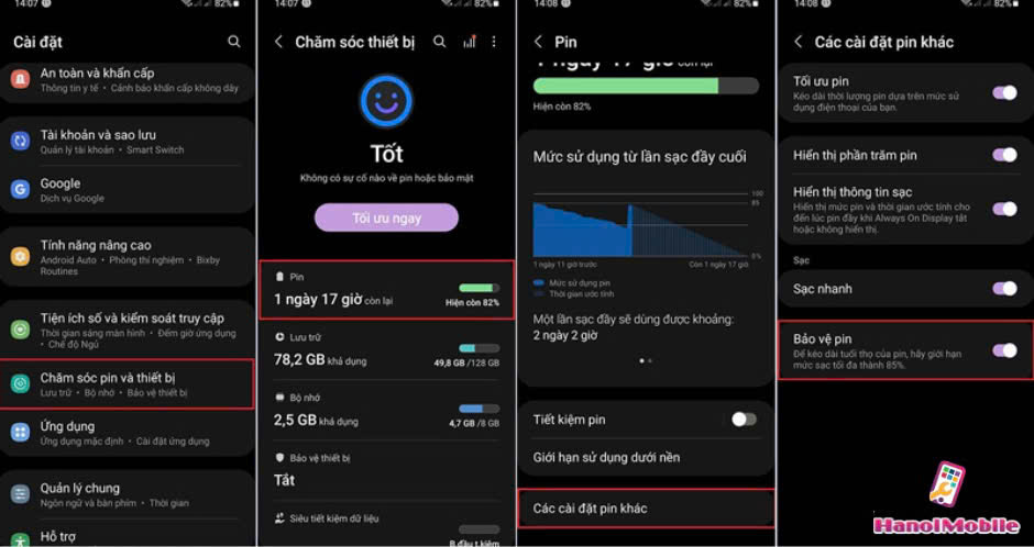 Cách Tự Ngắt Điện Khi Pin Đầy Samsung 2