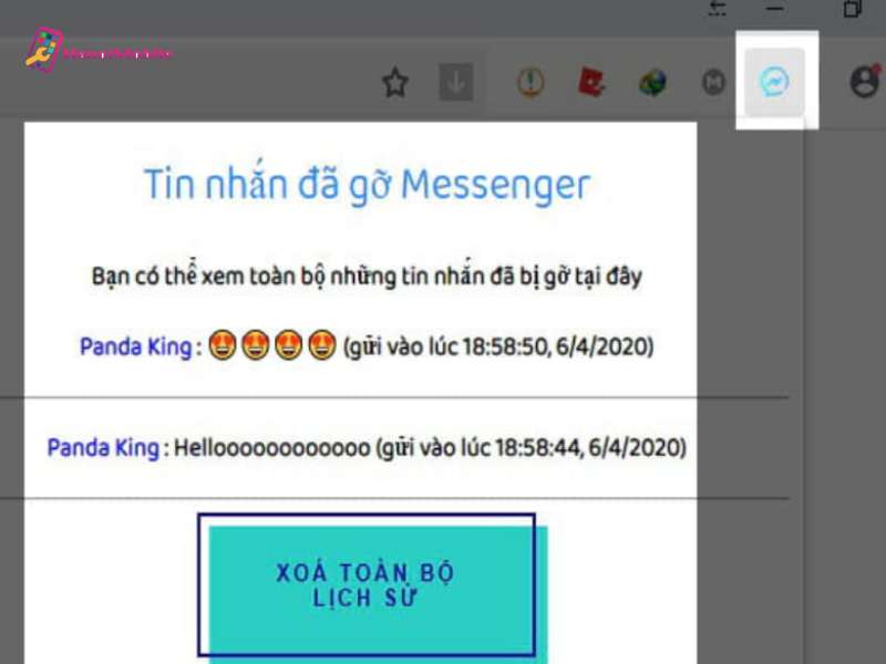 Cách xem tin nhắn đã thu hồi trên Messenger ở trên máy tính