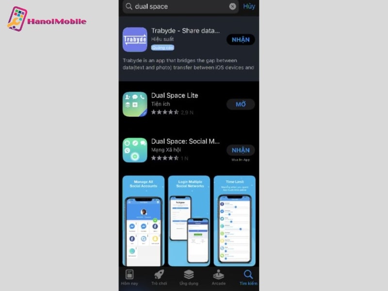 Cách cài 2 Zalo trên 1 điện thoại iPhone qua ứng dụng Dual Space Lite