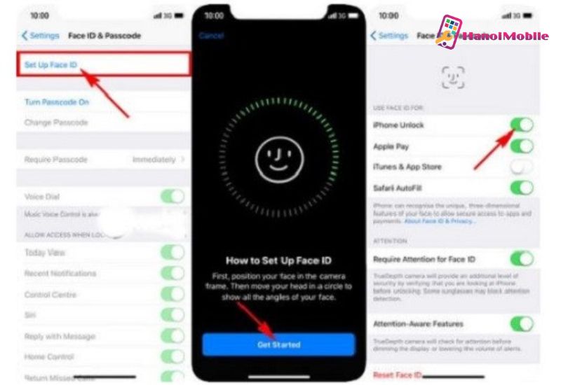 Cài đặt lại Face ID trên iPhone