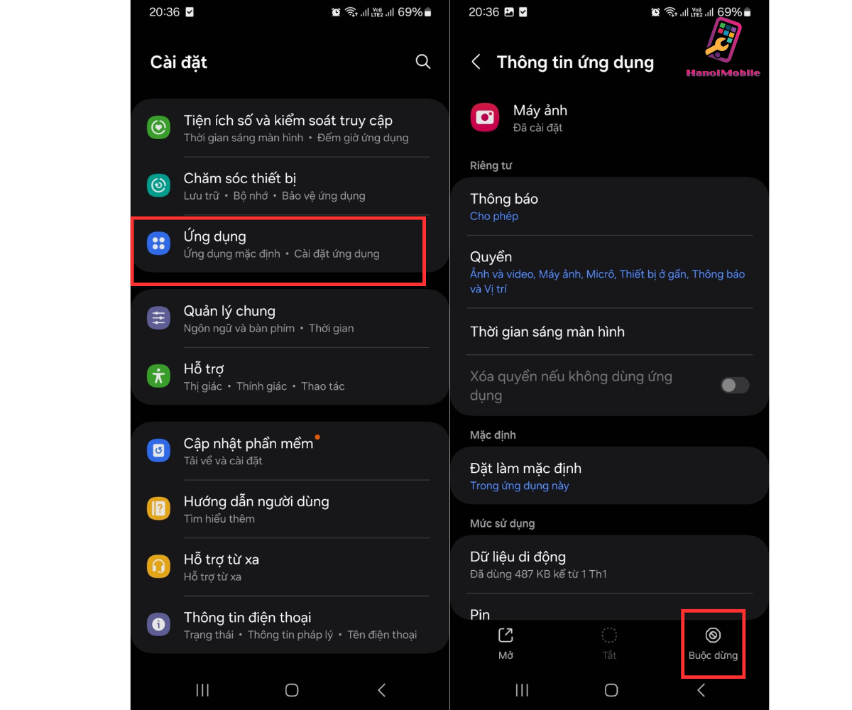 Cảnh Báo Máy Ảnh Lỗi Samsung 1