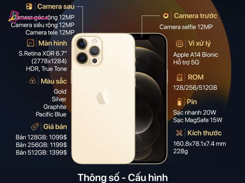 cấu hình iPhone 12 pro max