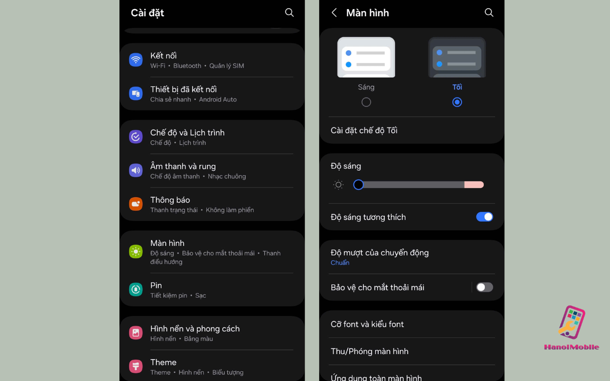 Tìm Hiểu Về Dark Mode Trên Samsung 6