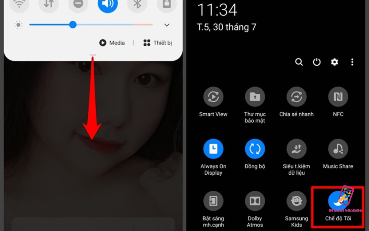 Tìm Hiểu Về Dark Mode Trên Samsung 7
