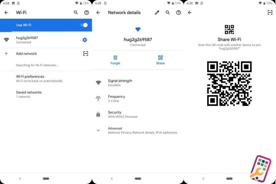 cách chia sẻ WiFi bằng mã QR trên điện thoại smartphone 1