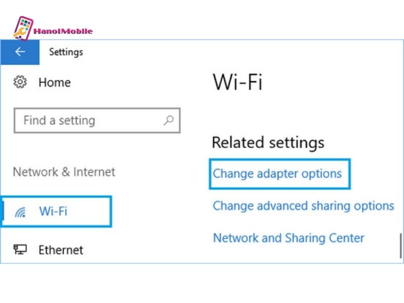 Thay đổi IP máy tính bằng ứng dụng Settings