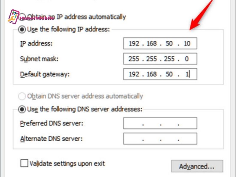 Thay đổi IP máy tính bằng ứng dụng Settings