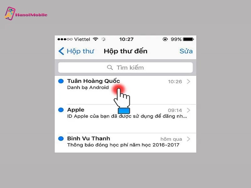 Chuyển danh bạ từ Android sang iPhone trực tiếp