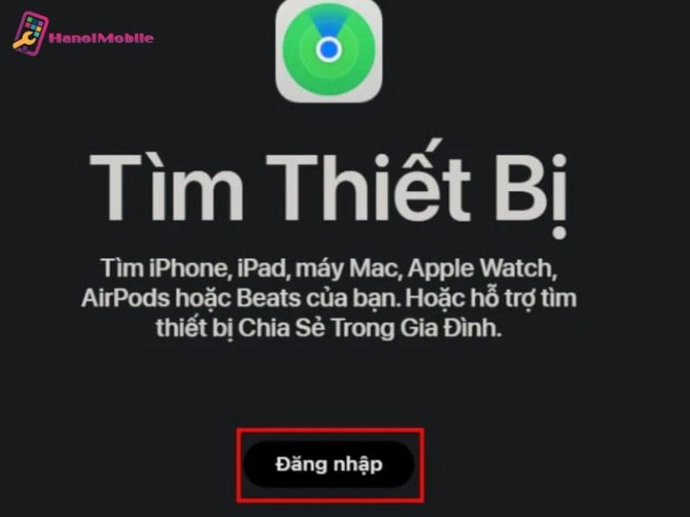 Bật và sử dụng tính năng Find My iPhone