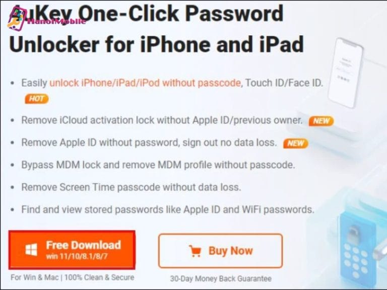 Dùng công cụ Unlocker Tenorshare 4uKey để mở iPhone