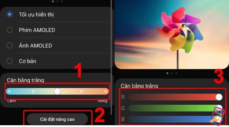 màn hình Samsung bị ám vàng 4