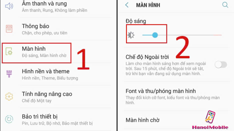 Không Chỉnh Được Độ Sáng Trên Điện Thoại Samsung 6