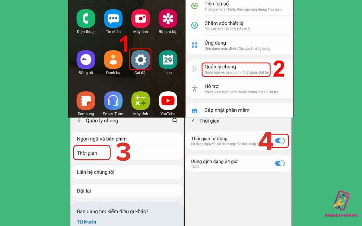 Làm Sao Để Chỉnh Lại Giờ Trên Điện Thoại Samsung 1