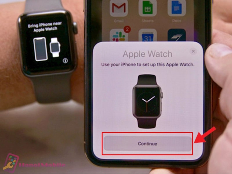 Apple Watch kết nối với iPhone thành công