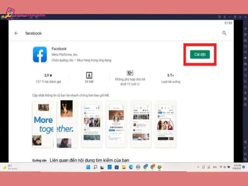 Tải về từ trình giả lập Android trên máy tính