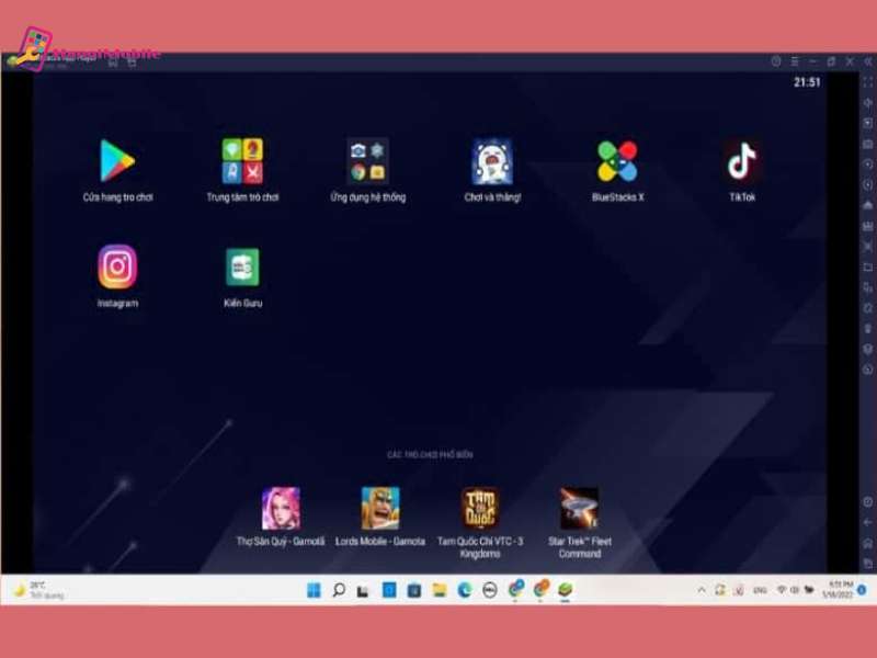 Tải về từ trình giả lập Android trên máy tính