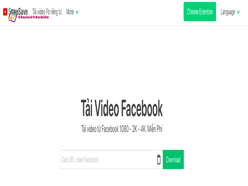 Tải video từ Facebook bằng Snapsave.app