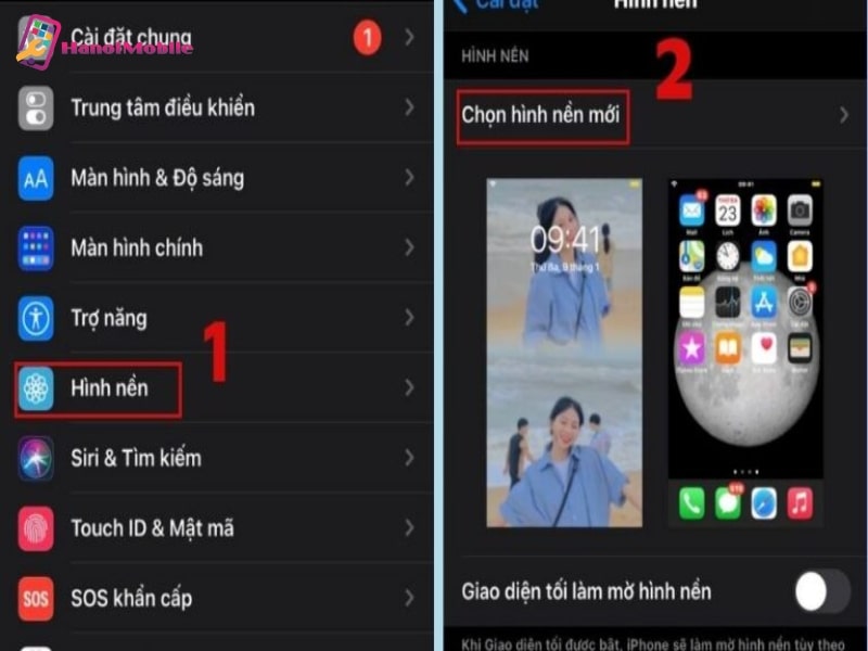 Cài hình nền trên iPhone